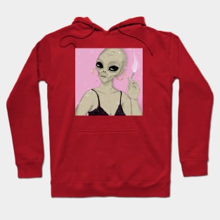 Alien smoking Hoodie